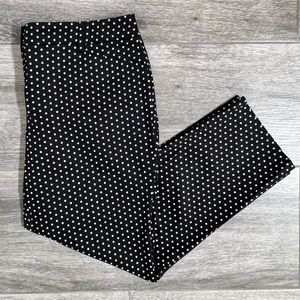 Cute black and white polka dot pants